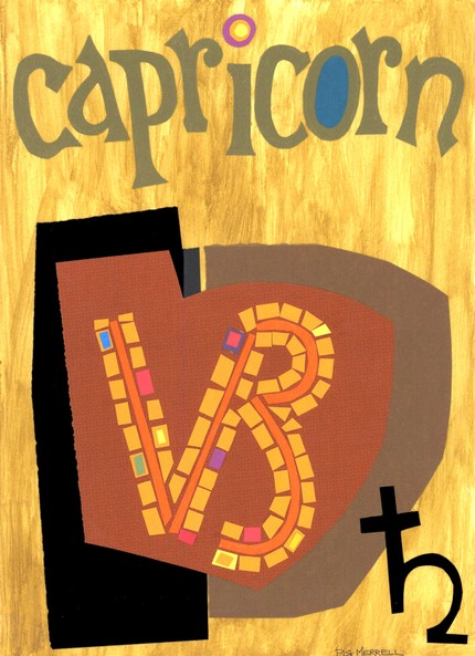 Capricorn Abstract Art 12x18 Poster