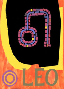 Leo Abstract Art 12x18 Poster