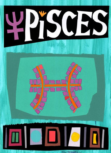 Pisces Abstract Art 12x18 Poster