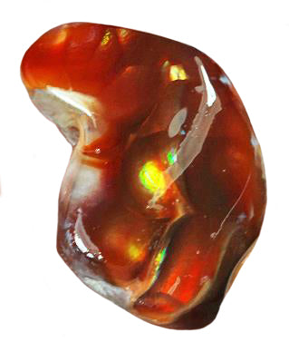 Mexican Fire Agate Pebble for your pocket