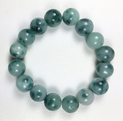 Green Moss Agate Round 13mm Beads - B Grade Quality