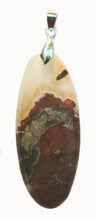 Load image into Gallery viewer, Spider Web Jasper Pendant in an elongated oval.