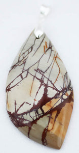 Picasso Stone Pendant in Large Flame Shape