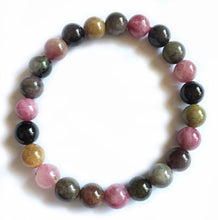 Load image into Gallery viewer, Watermelon Tourmaline Bracelet 8.5mm beads