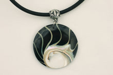 Load image into Gallery viewer, Nautilus Pendant Shell Necklace Choker with Silver Bail and Unisex Cord