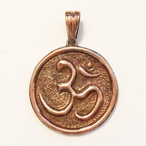 Om Symbol Pendant in Copper