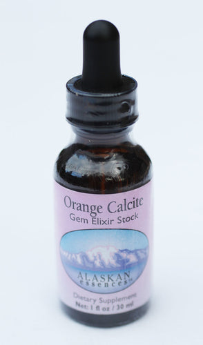 Orange Calcite Gem Elixir 1 oz Alaskan Essences