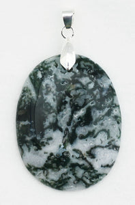 Green Moss Agate Pendant for more than wealth.