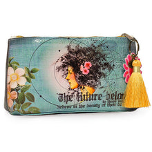 Load image into Gallery viewer, Future Beauty Small Tassel Accessory Pouch by Papaya Art!