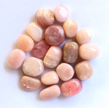Load image into Gallery viewer, Peruvian Pink Opal Pocket Stone: first quality. 16 to 20mm long  - great for feminine health