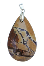 Load image into Gallery viewer, Pilbara Hill Jasper pendant in tear drop shape for ease with spiritual disciplines