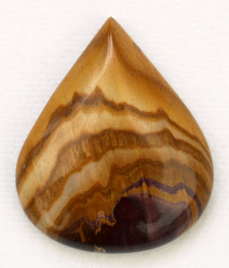 Pilbara Hill Jasper Pear-Shaped Cabochon for Ease with Spiritual Disciplines