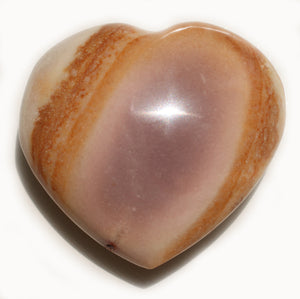 Mookaite heart  1-1/3 inch little pocket-sized puffy heart for artistic success, poise, confidence