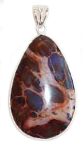 Sea Sediment Jasper Pendant in Sterling Silver