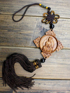 Quan Yin Rosewood Home Amulet for your doors and mirrors.  Opens up the heart of your home.