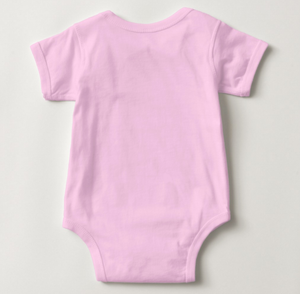 Unicorn Pink Cotton Jersey Body Suit for 12 Month Old