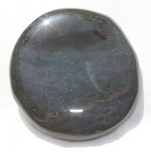 Rainbow Obsidian Smooth Flat Palm Stone