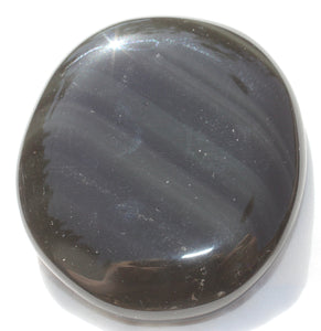 Rainbow Obsidian Smooth Flat Palm Stone