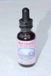 Red Quartz Gem Elixir 1 oz Alaskan Essences