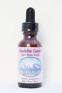 Rhodolite Garnet Gem Elixir 1 oz size Alaskan Essences