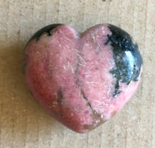 Load image into Gallery viewer, Rhodonite Puffy Heart 31mm