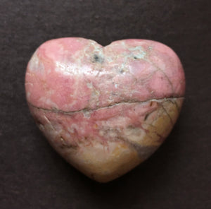 Rhodonite Puffy Heart 45.5mm wide