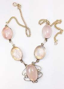 Rose Quartz from Madagascar 5 Cab Necklace in Sterling Silver - Put the Love Where You Want It Most