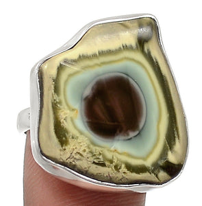 Royal Imperial Jasper Ring free-form shape in ring size 6