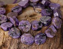 Load image into Gallery viewer, Russian Charoite beads polished slices
