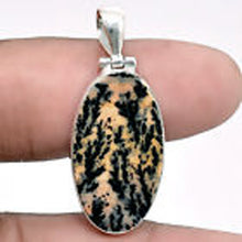 Load image into Gallery viewer, Russian Honey Dendrite Opal Pendant in Sterling Silver