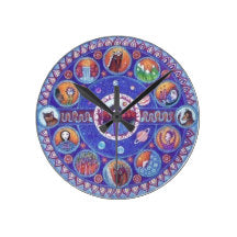 Sagittarius Mandala Clock