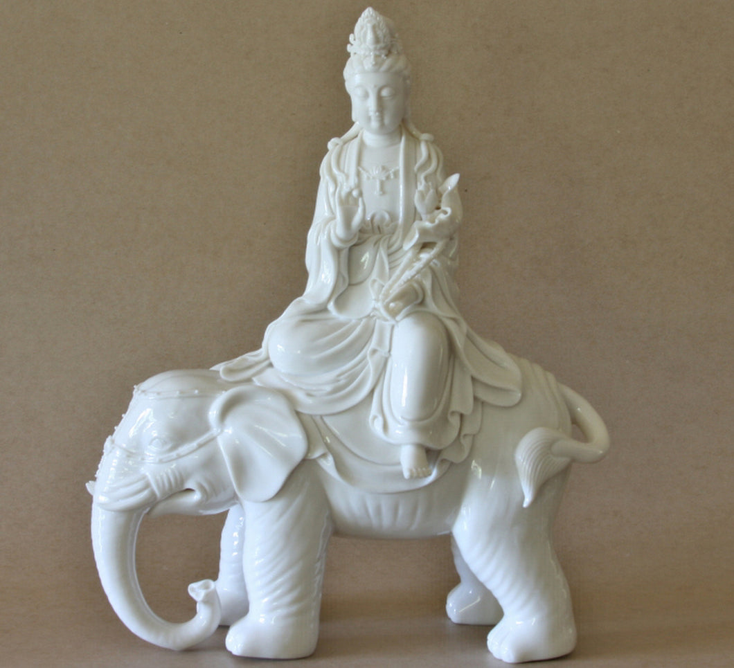 Buddha on Elephant Statue