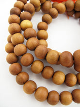 Load image into Gallery viewer, Sandalwood Prayer Beads Necklace 10mm Mala Beads