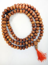 Load image into Gallery viewer, Sandalwood Prayer Beads Necklace 10mm Mala Beads