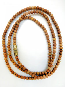 Sandalwood 3mm Bead Necklace 19 inch