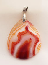 Load image into Gallery viewer, Sardonyx Pear-Shaped Pendant for the Leader with a Vision