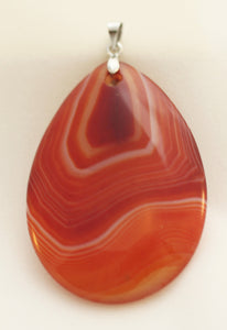 Sardonyx Pear-Shaped Pendant for the Leader with a Vision