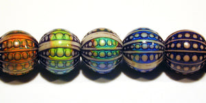 Polymer Mirage Beads 12mm Round Beads Sea Orb Design