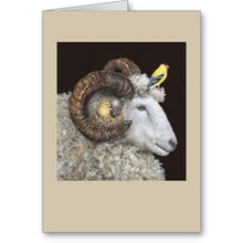 Load image into Gallery viewer, Sheep with Birds Friendship Card by Vicki Sawyer