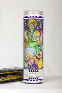 Our Lady of Shopping Therapy Prayer Candle