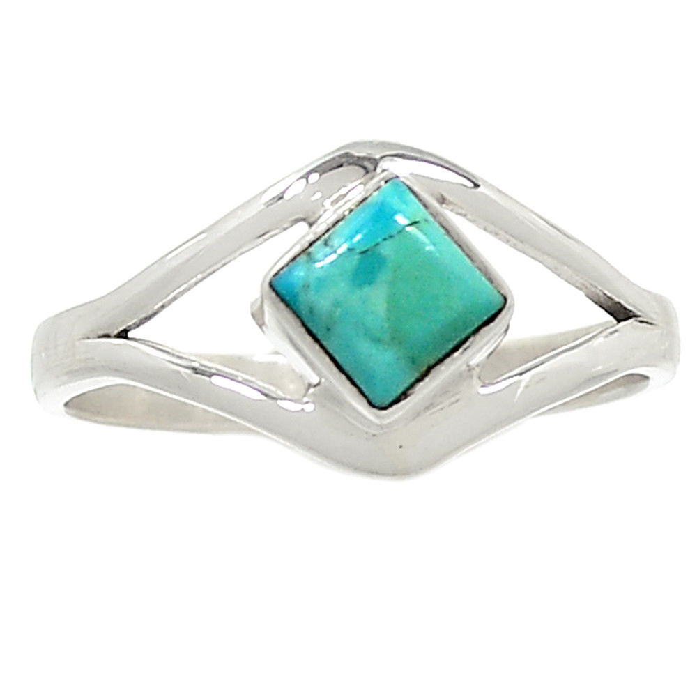 Turquoise Ring Size 8.25 in Sterling Silver