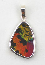Load image into Gallery viewer, Sunset Moth Butterfly Wing Pendant Small Size