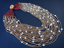 Load image into Gallery viewer, Starry Night Goddess 20-Strand Necklace of Bronze