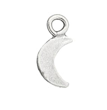 Load image into Gallery viewer, Crescent Moon Charm in Sterling Silver tiny size