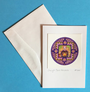Strength Tarot Mandala Card