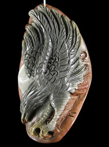 Succor Creek Jasper Eagle Focal Bead