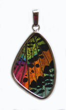 Load image into Gallery viewer, Sunset Moth Butterfly Wing Pendant size medium