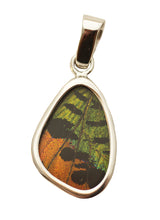 Load image into Gallery viewer, Sunset Moth Butterfly Wing Pendant Extra Small Size