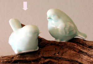 Celadon Porcelain Bird Figurine No. 3