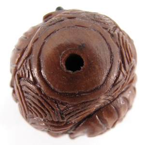 Turtle Bead as a Ball Boxwood Ojime Bead